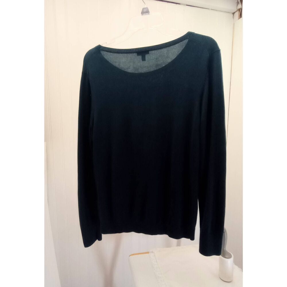 Talbots, dark teal, OWL bead sweater. UNIQUE size medium - Picture 3 of 6